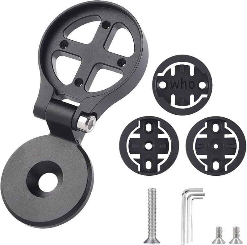 Aluminum Alloy Adjustable Angle Stem Mount For Wahoo Bryton Complete Set With Tools - Image 1